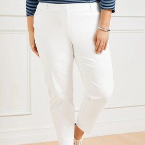 Talbots Crisp White Cropped Pants